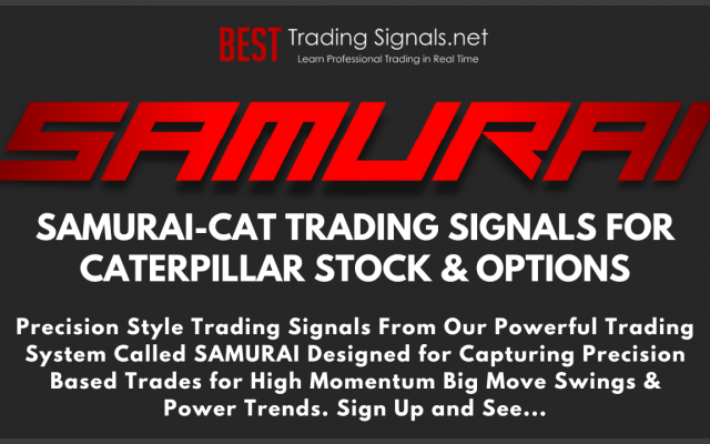 SAMURAI-CAT Swing Trading Signals for CATERPILLAR Stock & options - Dark