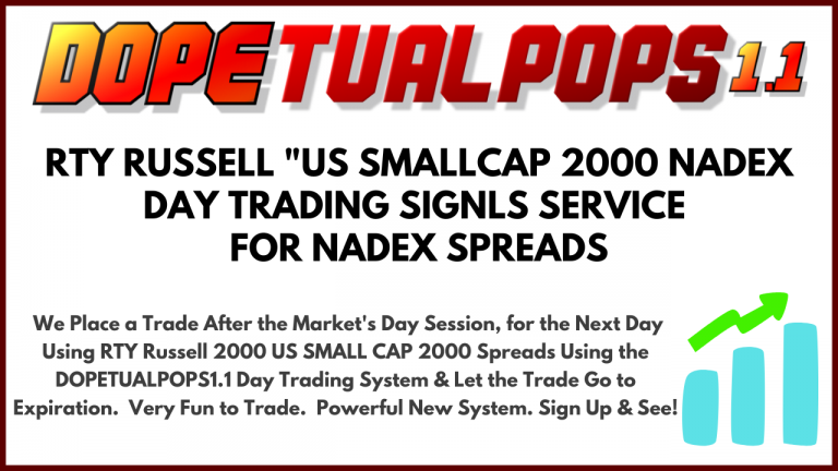 DOPETUALPOPS RTY Russell 2000 NADEX Day Trading Signals Service