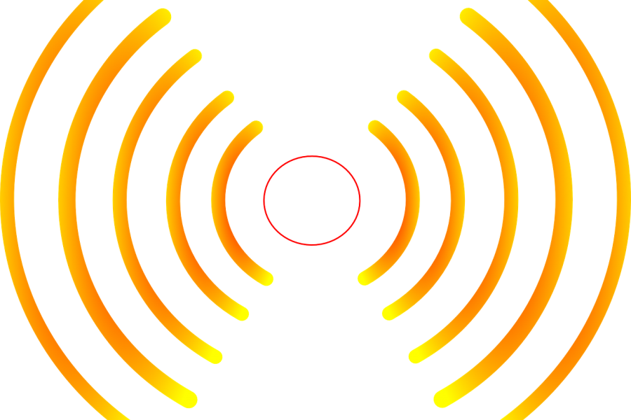radio waves yellow broadcasting 297183